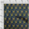 thumbnail image 1 of oneOone Organic Cotton Poplin Twill Fabric Floral Block Printed Fabric 1 Yard 42 Inch Wide, 1 of 4