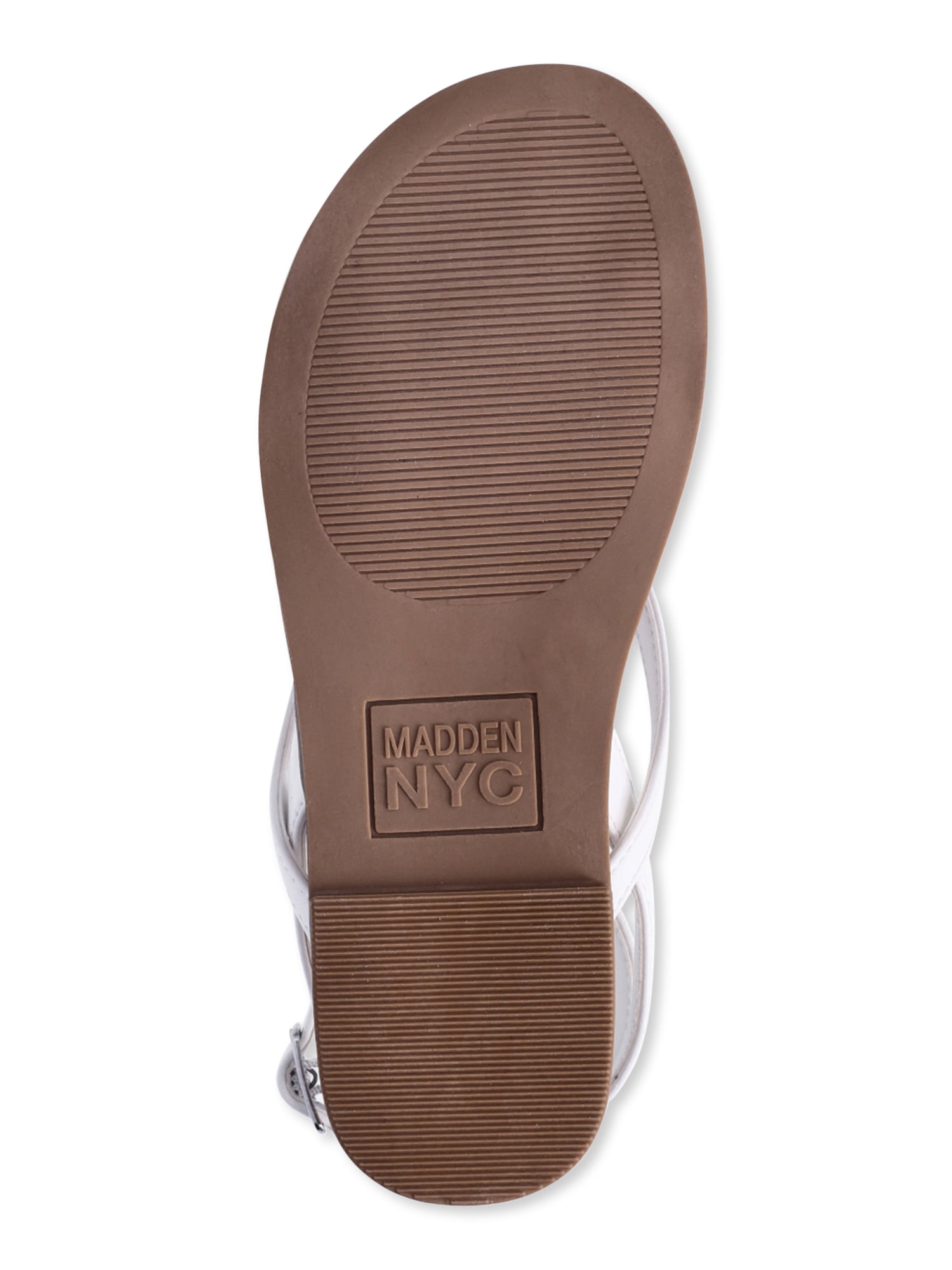 Madden NYC Little Girl & Big Girl White Flower Dress Sandal