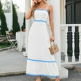 thumbnail image 5 of Lmnyox Summer Spaghetti Strap Dress for Women Casual Sleeveless Maxi Dress Flowy A Line Vacation Dress, 5 of 5