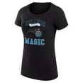 thumbnail image 2 of Women's G-III 4Her by Carl Banks Black Orlando Magic Super-Slim Fit Lightweight Team Logo T-Shirt, 2 of 3