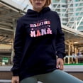 thumbnail image 2 of My Favorite Valentine Calls Me Mama, Retro Groovy Wavy Text Valentine's Day Gift, Navy Blue Hooded Sweatshirt or Hoodie, 3XL, 2 of 5