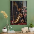thumbnail image 2 of Bavarian Mountain Scent Hound Cute Dog Harp Stretched Canvas Size 8x12 – Retro Bavarian Mountain Scent Hound Dog Batter in Action With Harp for Themed Living Room, 2 of 5