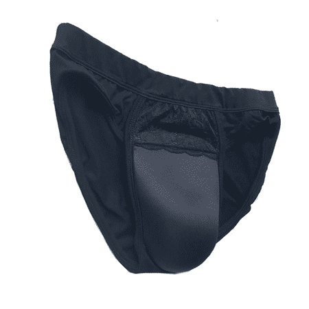 BIMEI Hiding Gaff Panty Shaping Lace Control Brief for Men Black XL