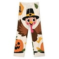 thumbnail image 3 of Happy Thanksgiving Pumpkin Turkey Pajamas For Women Loose Retro Night Pajama Pants Comfortable Sleepwear Bottoms Homewear, 3 of 6