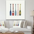 thumbnail image 1 of Designart - Five Paddles - Lake House Canvas Wall Art, 1 of 1