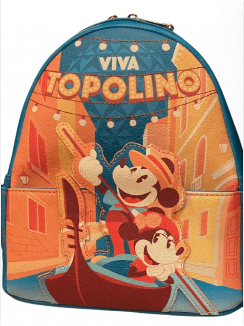 Disney Parks Epcot Italy Viva Topolino Loungefly Mini Backpack New