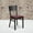 Burgundy Vinyl Seat/Black Metal Frame, variant on Flash Furniture 2 Pk. HERCULES Series Black Grid Back Metal Restaurant Chair - Black Vinyl Seat