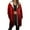 Wine I, variant on Bovxnpu Winter Coats for Women, Women's Oversized Jackets Gradient Print Long Sleeve Zip Up Hooded Pocketed Fleece Lined Top Warm Winter Clothing