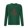 thumbnail image 4 of Zylanna Men's Long Sleeve T-Shirts, Stretchy Crew Neck Christmas Print Activewear Casual Tops for Men Army Green, 4 of 4