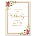 thumbnail image 1 of Darling Souvenir MADE WITH LOVE Custom Thank You For Celebrating With UsWatercolor Flower With BorderWelcomeSignIdeal For Celebration - 18x12, 1 of 5