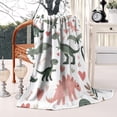 thumbnail image 4 of Cute Dinosaur Pattern Blanket,Comfortable Soft Flannel Throw Blanket,All Season,Warm Lightweight Blankets for Sofa Bed Couch Living Room Chair,50"x60"(130x150cm), 4 of 4