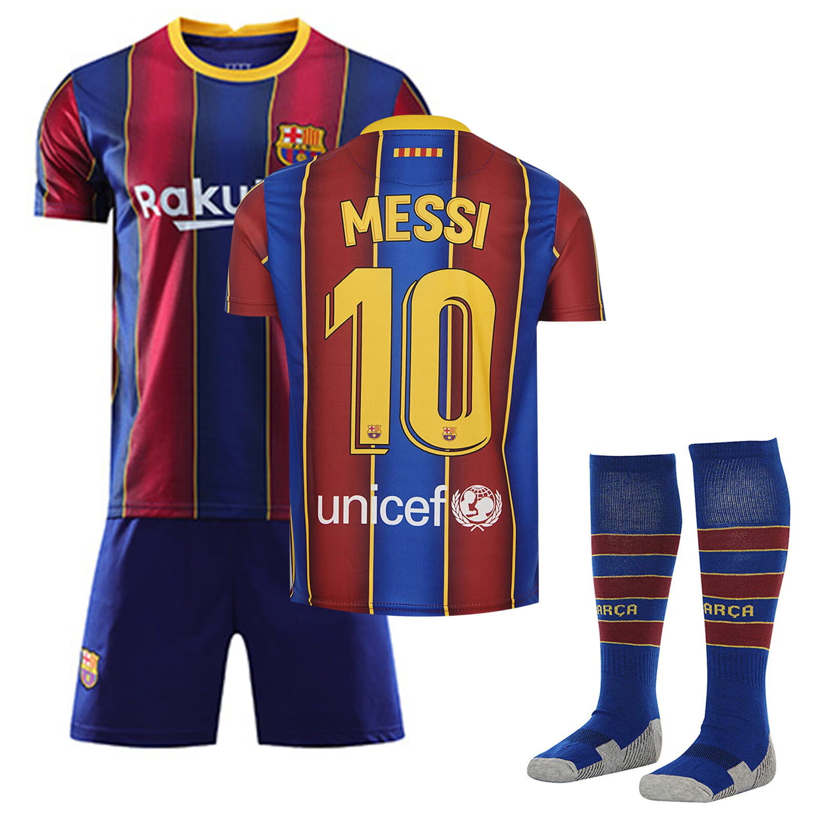 Messi 2020 Barcelona Official Home 2019 2020 Jersey in Blister Pack Barcelona 10 Children Boys Adult 