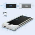 thumbnail image 3 of Yardi Yard 2.25 HP Walking Pad with LED Display and Remote Control-White, Under Desk Treadmill for Home and Office, 3 of 8