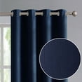 thumbnail image 2 of French Connection Ebony Room Darkening Grommet Window Curtain 2-Panel Sets, 2 of 7