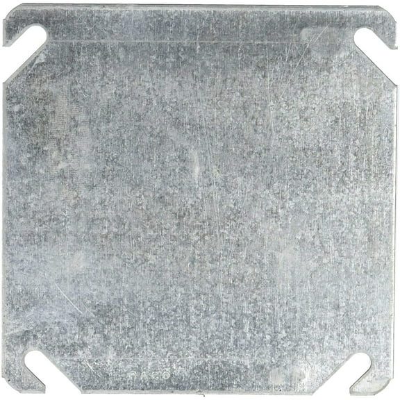 3 Pack Hubbell-Raco 8752-5 Flat Blank Square Cover, 4-Inch