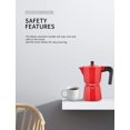 thumbnail image 2 of Cafetera espresso Yabano de 9 tazas, moka italiana para estufa, 2 of 6