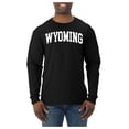 thumbnail image 2 of Wild Bobby State of Wyoming College Style Men Long Sleeve Shirt, 2 of 6