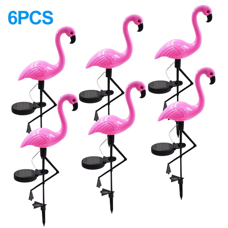 Solar Powered Flamingo Lawn Lamp Garden Decor Solar Lights Waterproof