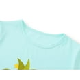 thumbnail image 2 of Topgal Toddler Girls Comfy Cotton Pajama Snug-fit Short Top & Shorts Cute Green Pineapple 2 PC Sleepwear Set Size 4T, 2 of 7