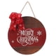 thumbnail image 5 of Letrero colgante de puerta de madera de Navidad con cuerda, decoración de puerta de etiqueta redonda colgante de Navidad de madera, 5 of 5