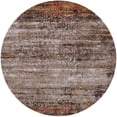 thumbnail image 1 of Ahgly Company Machine Washable Indoor Round Industrial Modern Sepia Brown Area Rugs, 8' Round, 1 of 7