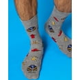 thumbnail image 4 of MeMoi Men's Firefighter Bamboo Crew Socks - Mens - Male, 10-13, Med Gray Heather, 4 of 4