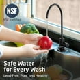 thumbnail image 2 of ERDS-RO Faucet Water Filter Faucet Non-Air-Gap Drinking Water Beverage Faucet for Reverse Osmosis Systems Water Filtration System 304 Stainless Steel Matte Black, Z504CLF-BK, 2 of 4