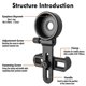 thumbnail image 4 of Adaptador Universal ZHAOCHENG CM-8L para Teléfono Móvil Soporte Clip Montaje Material Goma Suave, 4 of 5