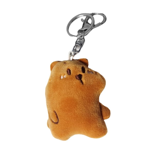 Llaveros colgantes de oso de peluche NikouMX Llavero colgante de muñeco de peluche de oso 7,5 x 6 cm