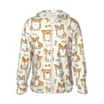 thumbnail image 2 of Lsque Cartoon Corgi UPF 50+ Lightweight Sun Protection Men's Women's Long Sleeve Shirt, Hoodie Performance -X-Large, 2 of 9