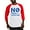 Red/White, variant on CafePress - No War In Ukraine Baseball Jersey - Cotton Baseball Jersey, 3/4 Raglan Sleeve Shirt