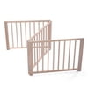 Veryke 17.5" Pet Gate for Doorways, Three Panels Wooden Freestanding Dog Gates for Indoor Hall Stairs Entrance, Wood Color