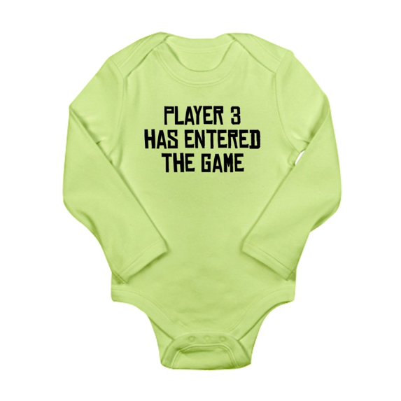 CafePress - Player 3 Has Entered The Game Body Suit - Long Sleeve Infant Bodysuit