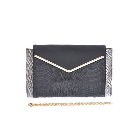 Womens Designer Snakeskin Pattern Chic Clutch Bag (Best Designer Clutch Bags)