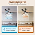 thumbnail image 3 of RGB Ceiling Fans with Lights 52 Inch, Quiet DC Motor LED Ceiling Fans with Remote for Bedroom, Living Room, Kitchen, 3CCT, 6 Speeds, Reversible, Dimmable, Timer, Memory, Black, 3 of 9
