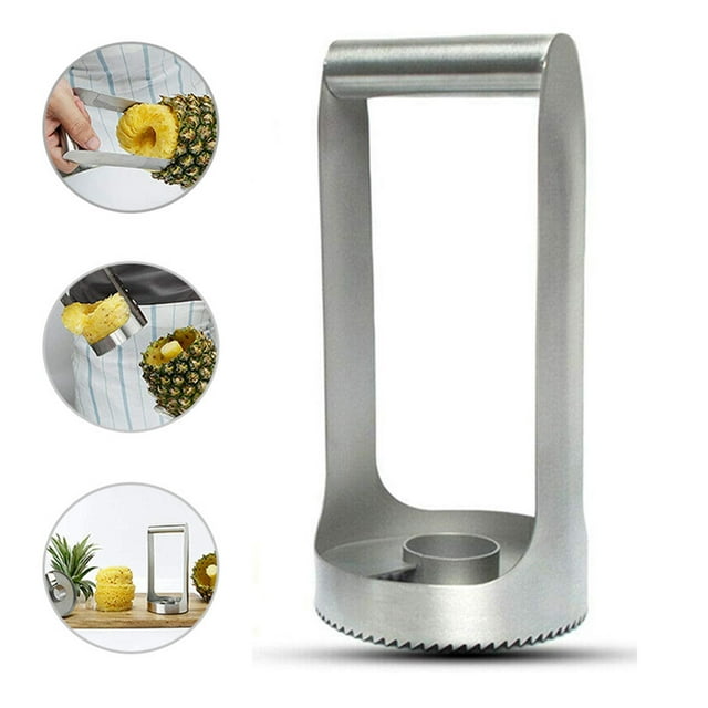 Pineapple Peeler 430 Stainless Steel Pineapple Cutting and Core Extractor for Effortless Core Removal and Separation