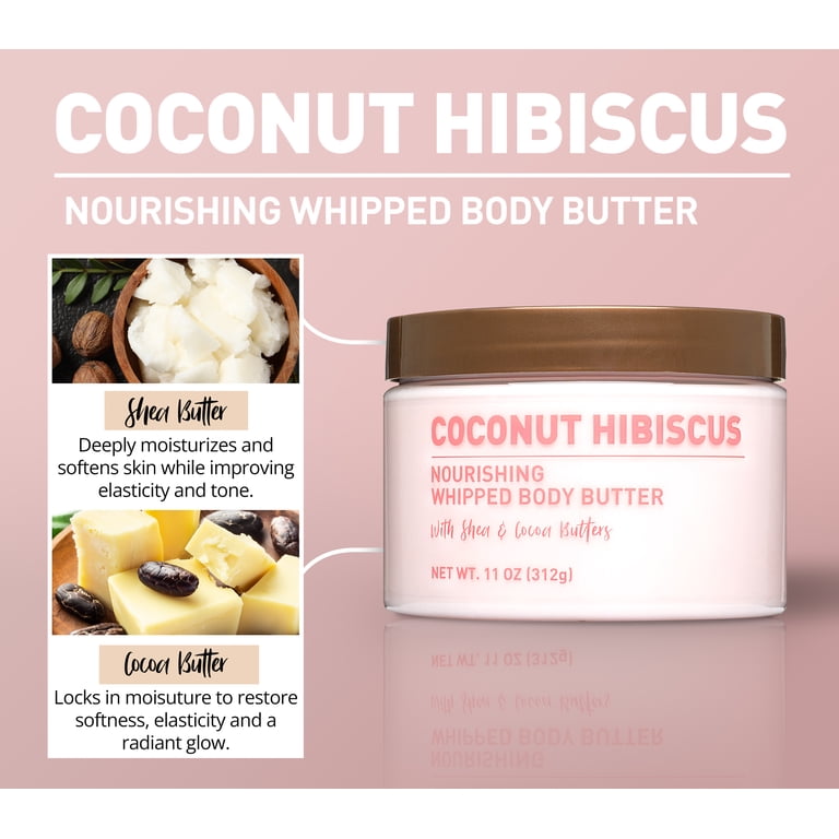 Nourishing Body Butter, Coconut Hibiscus, 11 oz photo 4