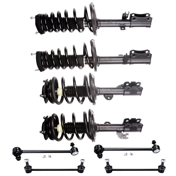 CCIYU 8 PCS Set of Suspension Strut and Coil Spring Assembly for Toyota for Camry 2007-2011 172308 FL