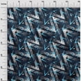 thumbnail image 3 of oneOone Viscose Jersey Blue Fabric Geometric Sewing Fabric By The Yard Printed Diy Clothing Sewing Supplies 60 Inch Wide, 3 of 5
