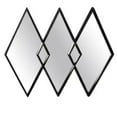 thumbnail image 1 of Miroir Rhombus Trio de couleur noire, 1 of 2
