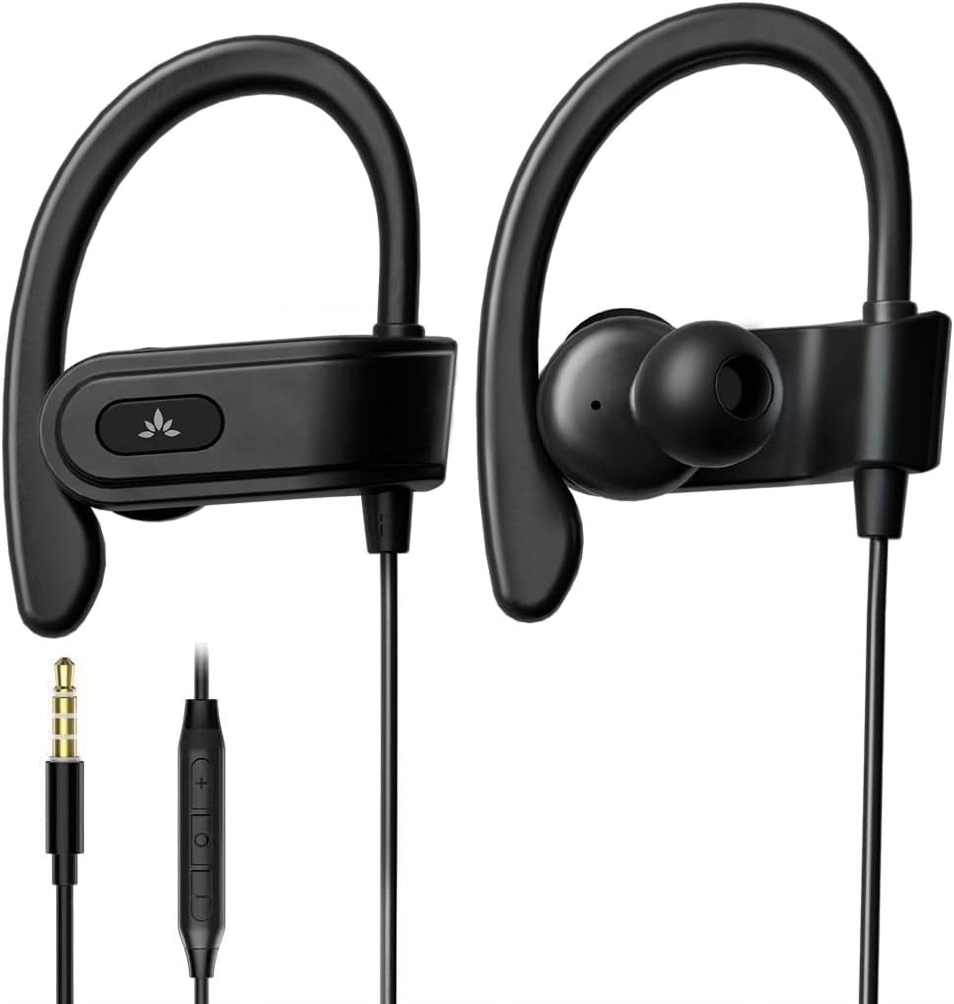 CoreAudio Sprint Wired Sport Earbuds - Black - Walmart.com