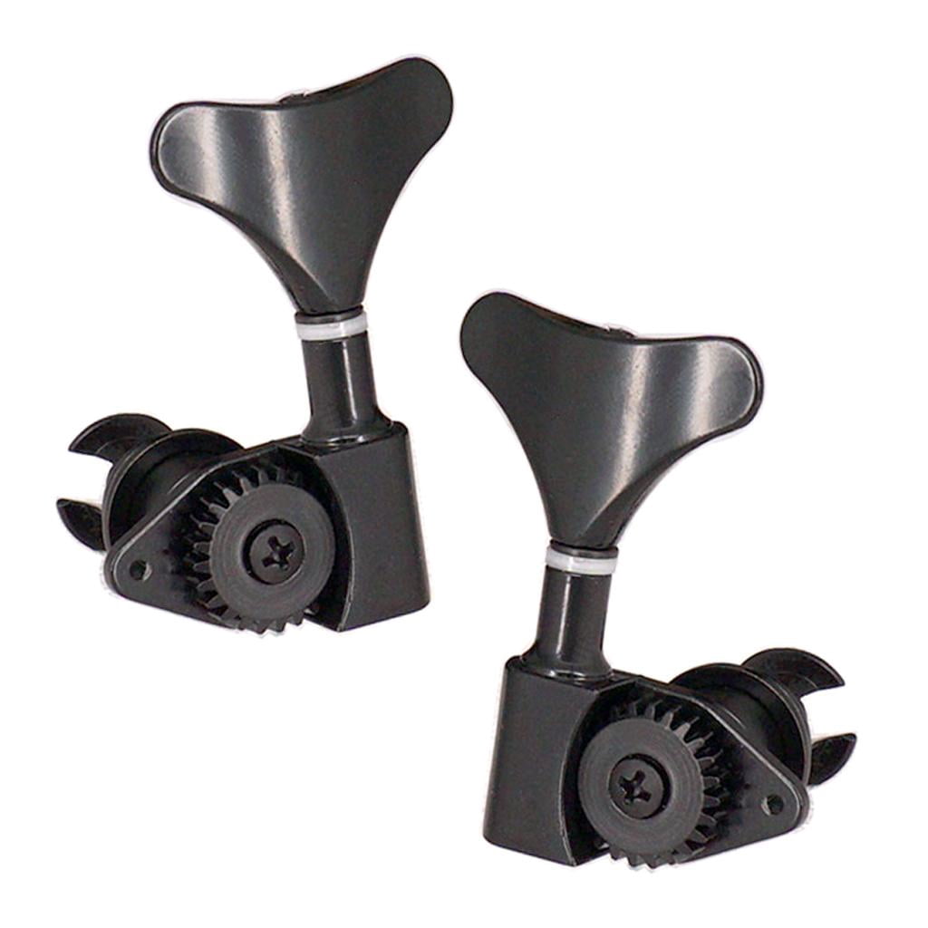 LeeQinersw 20Pcs Heads (10 For Right, 10 For Left) - Sealed Tuning Key Pegs Replacement For Electric Bass Instruments (Zinc Alloy)