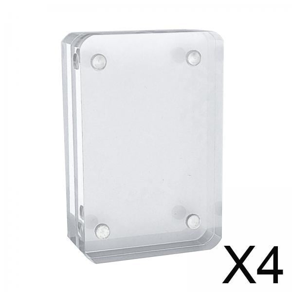 Tarjeta de ,Tarjetero magnético acrílico con forma de ,Protector transparente para mini portafotos,Expositor transparente con agenda para hacer tarjetas de regalo