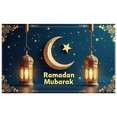 thumbnail image 3 of Elegant Ramadan Mubarak Backdrop for Celebrations and Decor Moon and Lantern Elements Banner Perfect for Background Eid Festivities Party Supplies Event Decorations, 3 of 8
