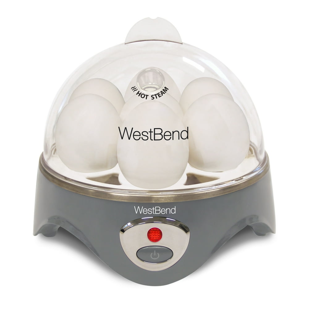 West Bend 87628 Automatic Electric 7 Egg Cooker, Grey - Walmart.com