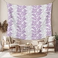 thumbnail image 2 of Purple Gray Botanical Tapestry for Bedroom Wall Hanging Tapestry,Pastoral Spring Summer Leaf Aesthetics Ceiling Backdrop Tapestries Poster Blanket Wall Decor for Teens Room Living Room Dorm 55" x 73", 2 of 8