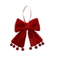 thumbnail image 2 of BAOPAI Red Polyester Christmas Tree Bows Decorations Assorted Sizes For Home Holiday Festive Decor Durables Shape, 2 of 6