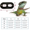 thumbnail image 5 of LAICAIW Lizards Leash Bearded Dragon Adjustable Small Reptile Animals Harness 3 Size Soft Leather Harness Lizards Leash with Wing for Small Medium and Large Reptile Animals (Black (Color Rope)), 5 of 5