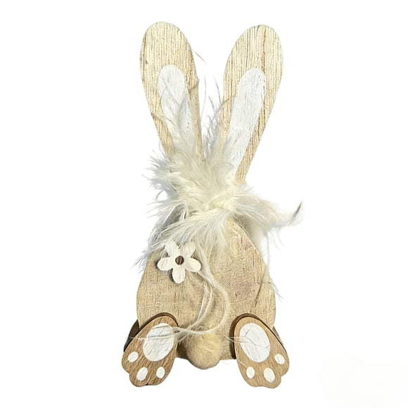 Mlkoz Wooden Craftwork Of Easter Bunny, Easter Decor