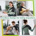 thumbnail image 6 of Heated Shoulder Wrap with Massage for Muscle Relief with 3 Heat & Vibration Settings, Black Shoulder Massager, 6 of 9